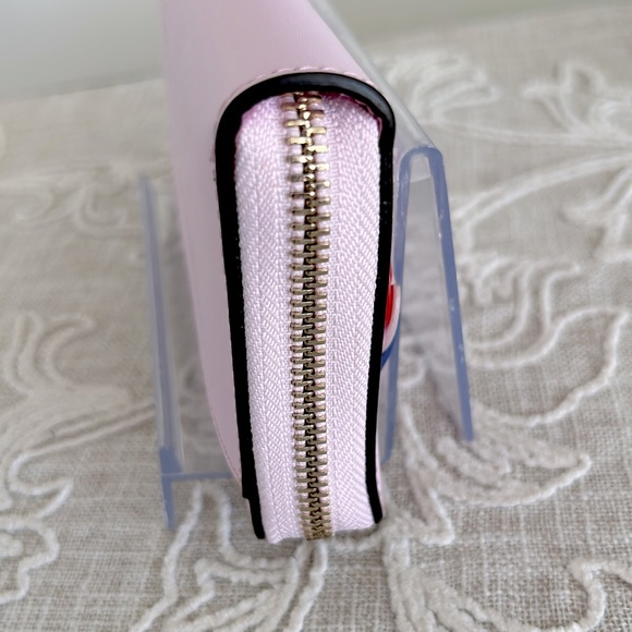 Kate Spade ♠️ NWT Pink Parrots Flock Party Large Continental Zip Around … - Picture 5 of 13